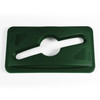 Slim Jim® Lid Green Resin Single Stream 1/Each