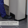 Slim Jim® Landfill 1-Stream Trash Can 18.12X13.7X28.67 IN 13 GAL Black Metal With Hinged Lid 1/Each