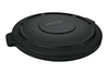 Brute® Lid 24.5X27.5X2 IN 44 GAL Black Resin Food Safe 1/Each