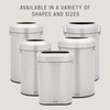 Refine™ 1-Stream Trash Can 18.2X11.3X25.6 IN 15 GAL Stainless Metal With Open Lid 1/Each