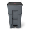 Brute® Trash Can 32.33X25.33X44.74 IN 65 GAL Gray Resin 1/Each
