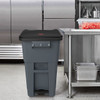 Brute® Trash Can 32.33X25.33X44.74 IN 65 GAL Gray Resin 1/Each