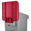 Slim Jim® Recycling Receptacle Billboard Red Resin 1/Each
