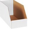 Bin Box 18X8X10 IN White Corrugated Paperboard 32ECT 200# Open Top Bin 1/Each