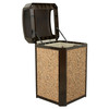 Landmark Series® Landfill 1-Stream Trash Can 26X26X46.5 IN 50 GAL Beige Resin With Dome Lid With Rigid Liner 1/Each