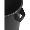 Sparta® Bronco Trash Can 21.43X21.43X27.9 IN 32 GAL Black Round LLDPE 4 Count/Case