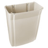 1-Stream Trash Can 11.88X19.88X33.63 IN 15 GAL Beige Resin With Swing Lid 1/Each