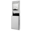 Georgia-Pacific Pro® Trash Can Silver Stainless Steel Recessed 1/Each