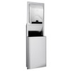 Georgia-Pacific Pro® Trash Can Silver Stainless Steel Recessed 1/Each