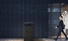 Rugged Trash Can 21.06X21.06X41.33 IN 40 GAL Gray Stone All Weather Dome Top With Stone Panels 1/Each