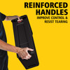 Executive Series™ Slim Jim® 1-Stream Trash Can 11X22X30 IN 23 GAL 92 QT Black Rectangle Resin Venting Channels 1/Each