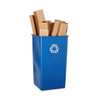 Recycling Bin 50 GAL Blue Square Resin 1/Each