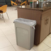 Slim Jim® 1-Stream Trash Can 22X11X25 IN 16 GAL 64 QT Beige Rectangle Resin Slim 1/Each
