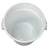 Impact® Gator® Trash Can 17.40X15.40X17.30 IN 10 GAL White Round PET 1/Each