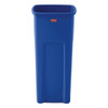 Untouchable® 1-Stream Recycling Bin 16.5X15.5X30.9 IN 23 GAL Blue Square Resin 1/Each