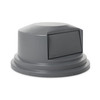 Brute® Dome Lid 27.5X27.5X15.5 IN Gray Resin Vented 1/Each