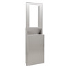 enMotion® Trash Can 10 GAL 40 QT Silver Rectangle Stainless Steel Wall Mounted Integrated 1/Each