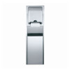 enMotion® Trash Can Silver Stainless Steel Recessed 1/Each