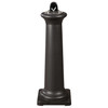 GroundsKeeper® Smoking Receptacle 13X13X38.38 IN Black Metal 1/Each
