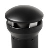 Ashtray 13.1X13.1X39.25 IN Black Metal 1/Each