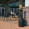 Ashtray 13.1X13.1X39.25 IN Black Metal 1/Each