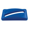 Slim Jim® Paper Recycling Bin Lid 32 GAL 128 QT Blue Resin 1/Each