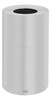 Atrium® Trash Can 21 GAL Satin Plastic Aluminum With Open Lid With Rigid Liner 1/Each