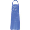 Seafood Apron 39X31 IN Royal Blue Plastic 1/Each