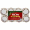 Duck® Packing Tape 1.88IN X54.60YD Clear Acrylic Adhesive 2.6MIL HD With 3 IN Core Diameter UV Resistant 8 Count/Pack