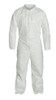 PureGard™ Coveralls Medium (MED) White Spunbond Polypropylene Zippered Front Elastic Ankles & Wrist 25/Case