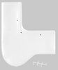 Trap Cover White Hook & Loop Soft 1/Each