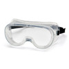 808 Series Chemical Impact Goggles PVC With Clear Frame Clear Lens Direct Vent Adjustable Headband 12 Count/Box
