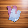 Dental Specialty Bib 18X25 IN Blue Tissue Paper Plastic With Ties 250/Case