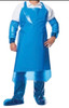Apron 55X35 IN Blue 6MIL Vinyl Die Cut 1/Each