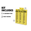 Over the Spill® Spill Pad Yellow 22 Count/Pack 12 Packs/Case