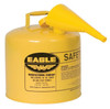 Eagle Type 1 Diesel Safety Can 5 GAL Yellow Steel With Funnel 1/Each