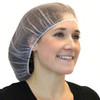 Safety Zone® Hairnet 21 IN White Polyester Mesh 100 Count/Bag 10 Bags/Case 1000 Count/Case
