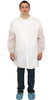 PolyLite® Lab Coat XXXXL White PP Snap Front No Pockets Elastic Wrists Long Sleeve 30/Case