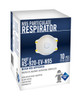 Respirator White With Exhalation Valve 10/Box