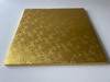 Cake Board 14X14X0.5 IN Paperboard Gold Square Embossed 12/Case