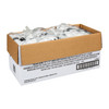 CaterWrap® Linen-Like® 4PC Cutlery Kit Black Pre-Rolled With White 8X8.5 Napkin,Fork,Knife,Spoon 100/Case