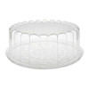Cake Container & Lid Combo With Shallow Dome Lid 9.25X3.625 IN OPS Clear Crack Resistant Leak Resistant 100/Case