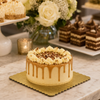 Cake Pad 1/8 Size Gold Scalloped C-Flute 100/Case
