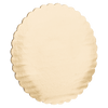 Cake Circle 6.25 IN Corrugated Cardboard Gold Scalloped Edge Single Wall Coated Grease Resistant 200/Case