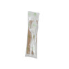 4PC Cutlery Kit CPLA Wrapped With Napkin,Fork,Knife,Spoon 250/Case
