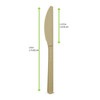 Knife 6 IN CPLA Bamboo Heat Proof 50 Count/Pack 20 Packs/Case 1000 Count/Case