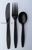 Soup Spoon PS Black Heavy Duty Individually Wrapped 1000/Case