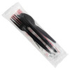 7PC Cutlery Kit PP Heavy Duty Individually Wrapped With Napkin,Fork,Knife,Salt & Pepper,Spoon,Toothpick 200/Case