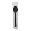 Teaspoon PP Black Individually Wrapped 1000/Case