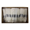 4PC Cutlery Kit PS Silver Hammered Look Pre-Rolled With Napkin,Fork,Knife,Teaspoon 100/Case